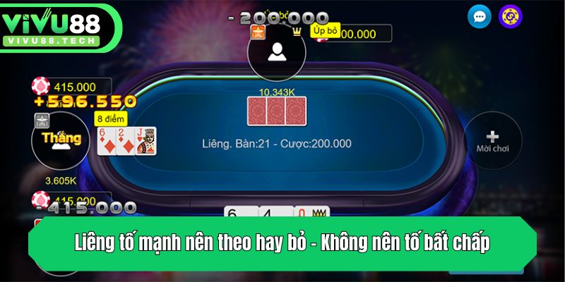 Liêng Tố Mạnh Nên Theo Hay Bỏ? - Bí Quyết Chơi Từ Cao Thủ 4 Liêng tố mạnh nên theo hay bỏ? - Không nên tố bất chấp