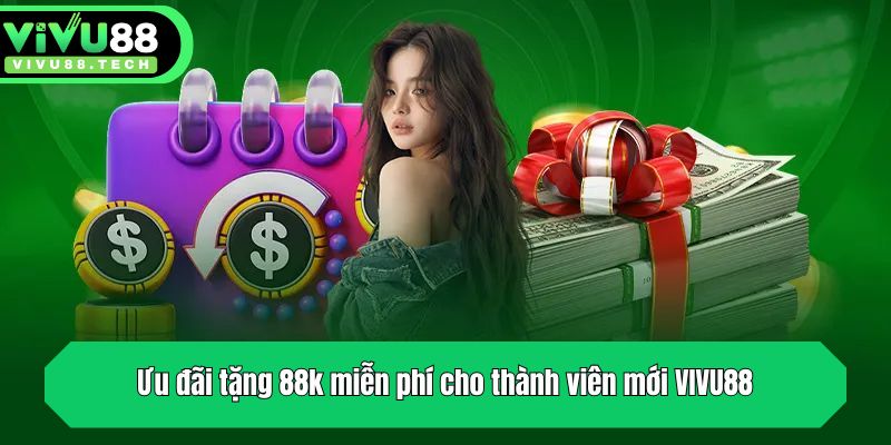 Khuyến Mãi Tặng 88K Miễn Phí Cho Thành Viên Mới VIVU88 2 Ưu đãi tặng 88k miễn phí cho thành viên mới VIVU88